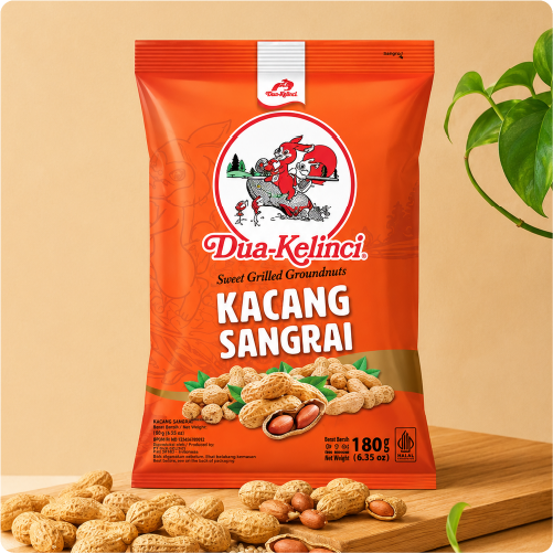 Kacang sangrai dua kelinci
