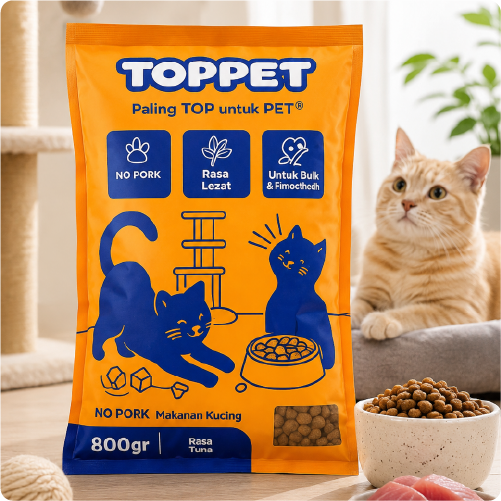 Toppet Makanan Kucing